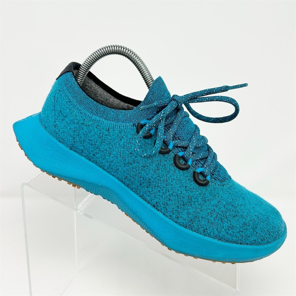 Allbirds Sneakers Womens Teal Blue Lace-Up Running Walking Shoes Size 9
